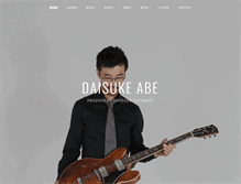 Tablet Screenshot of daisukeabe.com